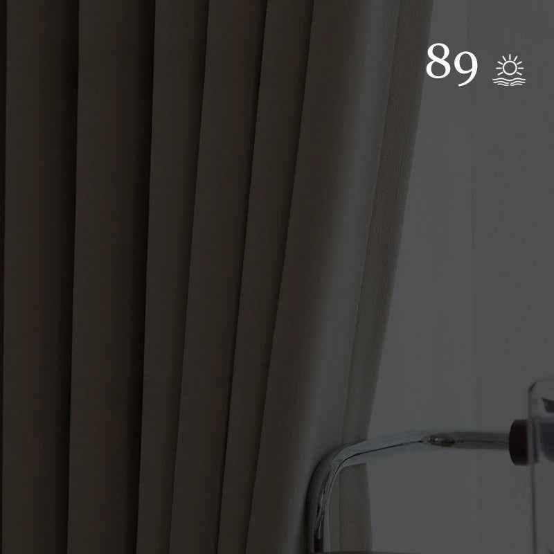 French Cream Style Double-sided Chenille Super Soft Cloud Velvet Curtains for Living Room Bedroom Dining Blackout Modern Decor