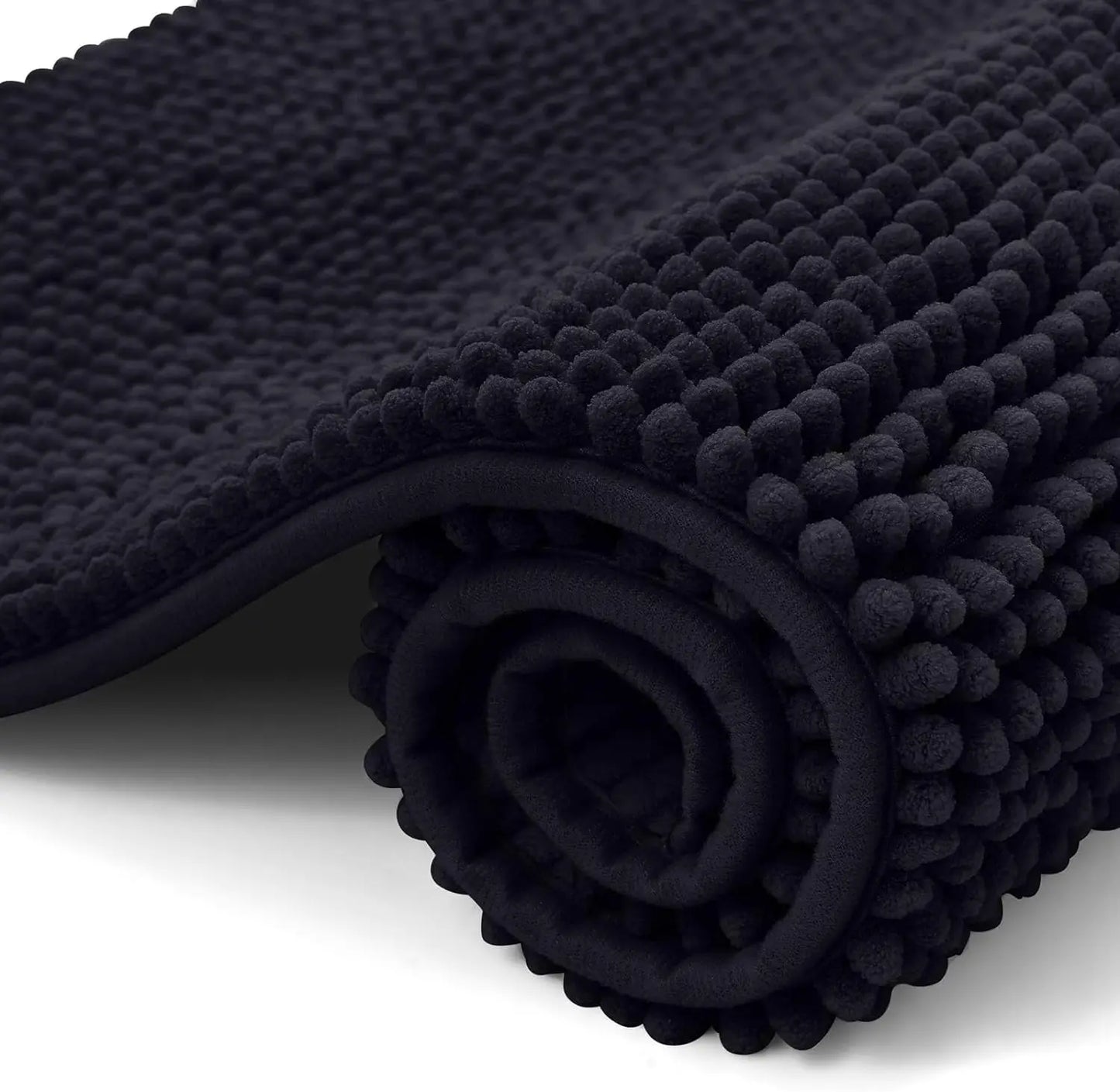 Olanly Chenille Bathroom Mats Ultra Soft Absorbent Bath Non-slip Rugs Washable Shower Mats Thick Plush Microfiber Floor Carpets