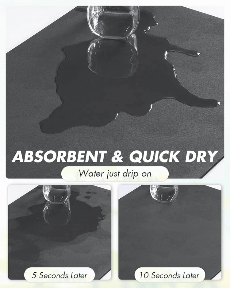 Coffee Mat Super Absorbent Quick Drying Mat for Kitchen Counter Espresso Machine Coffee Maker Table Decor Coffee Bar Accessories