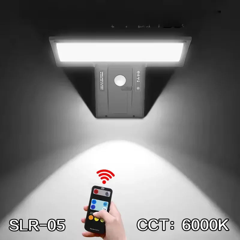 90LED Solar Outdoor Lights Motion Sensor Waterproof Security Flood Light 3 Colors 4 Modes for Garden Yard