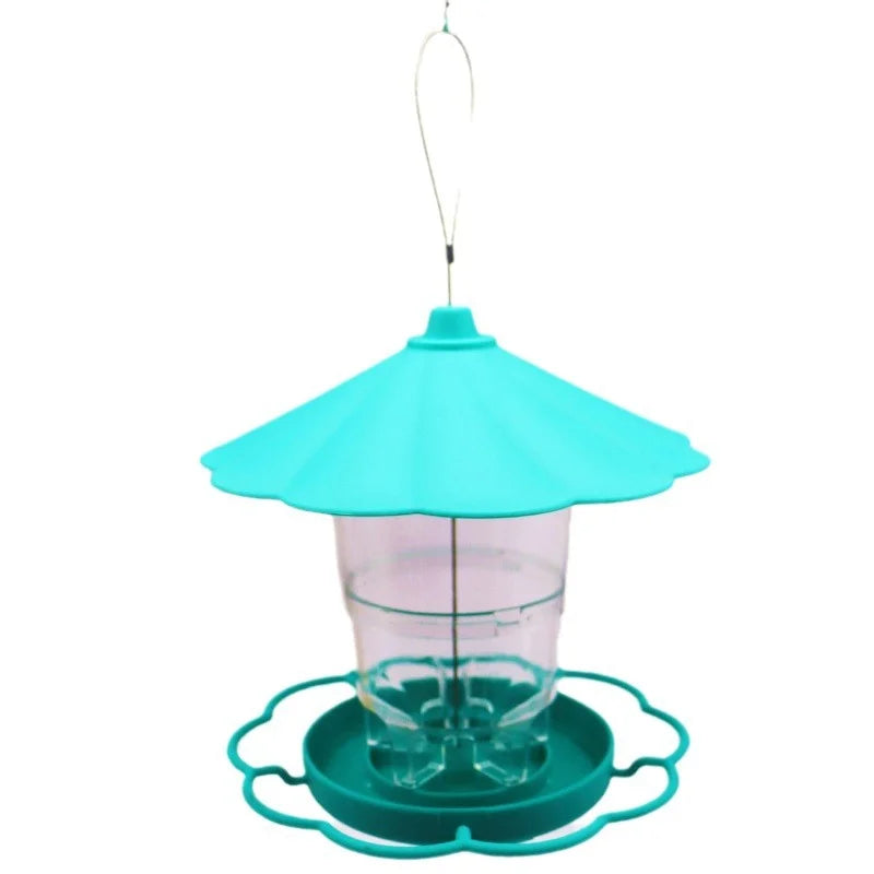 Backyard Bird Feeders Wild Bird Feeders Attract Diverse Birds with Elegant, Waterproof Lantern Bird Feeder for Outdoor Viewing