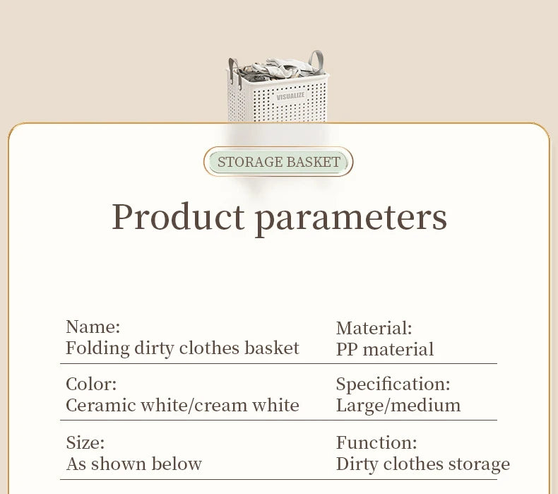 Laundry Basket With Wheels Foldable Laundry Basket Large Capacity Dirty Clothes Hamper Multifunction Rolling Organizer for Home