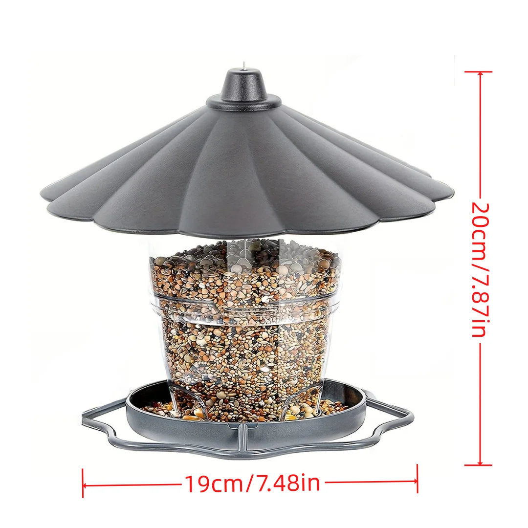 Backyard Bird Feeders Wild Bird Feeders Attract Diverse Birds with Elegant, Waterproof Lantern Bird Feeder for Outdoor Viewing