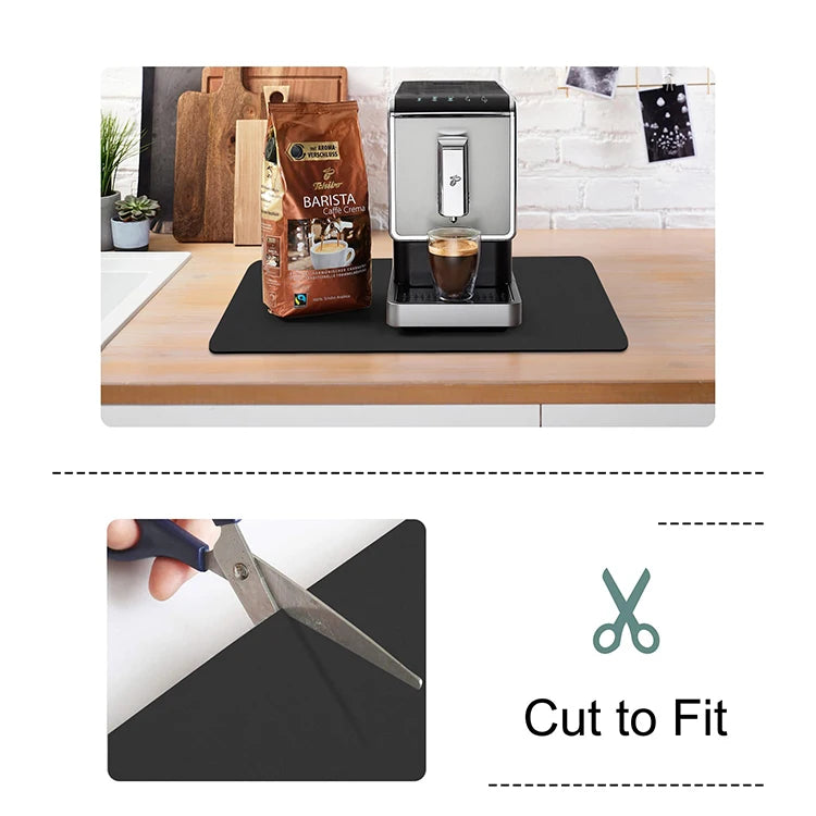 Coffee Mat Super Absorbent Quick Drying Mat for Kitchen Counter Espresso Machine Coffee Maker Table Decor Coffee Bar Accessories