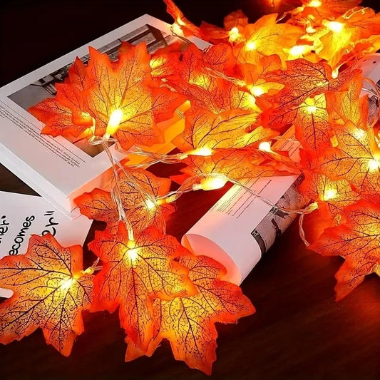 10/20 LEDS Maple Leaf String Lights USB/Battery Powered Fairy Lights For Home Party Holiday Arrangement Scene Outdoor Decoration