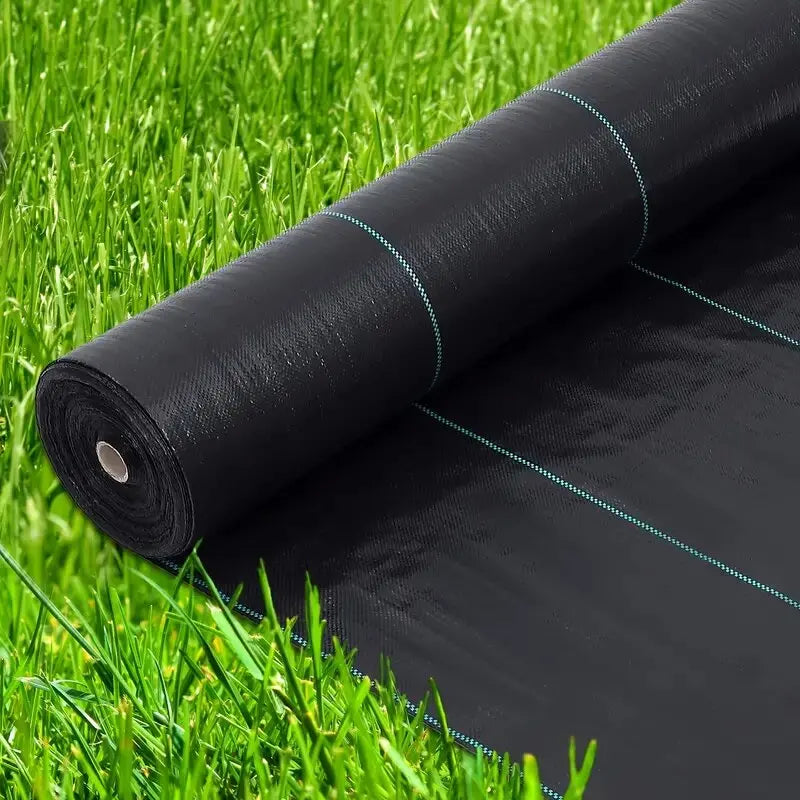 Weed Barrier Fabric Heavy Duty, Woven Weed Control Fabric, Non-Slip Outdoor Rubber Floor Mats, Weed Block Polyethylene Ground Co