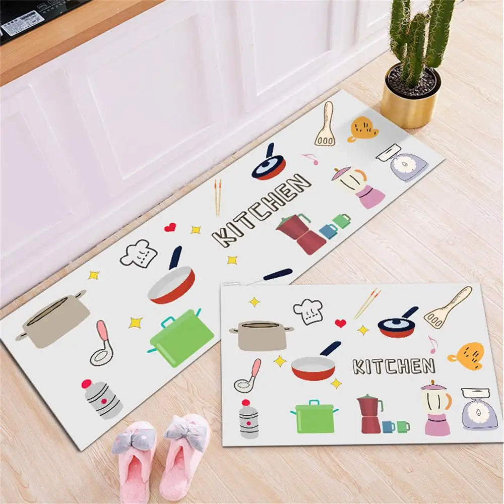 Non-slip Kitchen Carpets for Living Room Long Area Rug Kitchen Floor Mat Carpets Entrance Door Mat Home 바닥 깔개 Alfombra Tapis