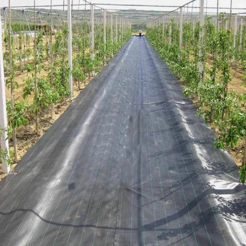 Weed Barrier Fabric Heavy Duty, Woven Weed Control Fabric, Non-Slip Outdoor Rubber Floor Mats, Weed Block Polyethylene Ground Co