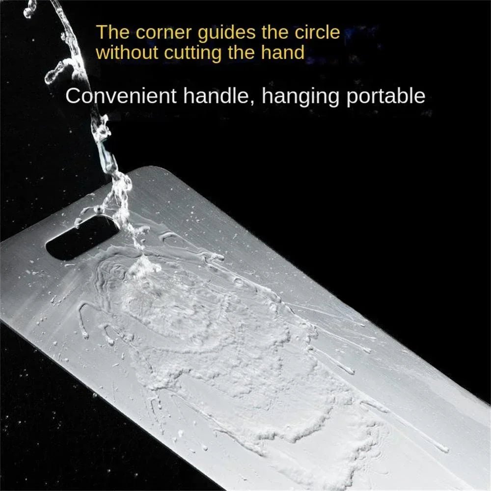 Stainless Steel Panel and Chopping Board Kitchen Household Thickened Double Sided Cutting Board Block Kneading Dough Board