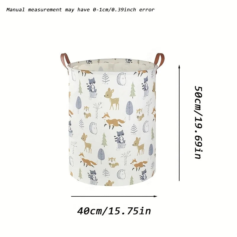 Large Cotton Laundry Basket clothes Storage Organizer Foldable Hamper for Bedroom Multi-Purpose HomeContainer with Handles